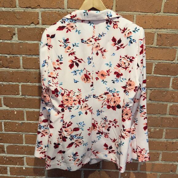 Lane Bryant Women’s Size 16 Floral The Bryant Structured Classic Blazer‎ Jacket - Picture 3 of 16